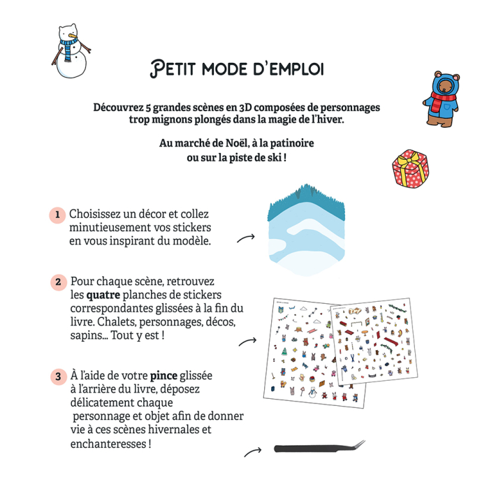 Mon grand Cozy Stickers Magie de l'hiver - Dessain et Tolra - Rougier et Plé