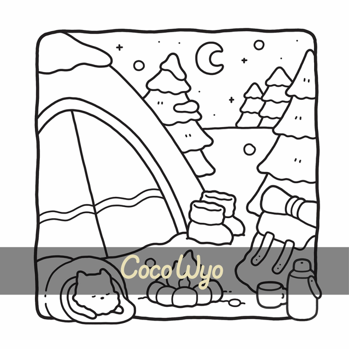 Coloriage Cosy colo Petites saisons cosy - Dessain et Tolra - Rougier et Plé