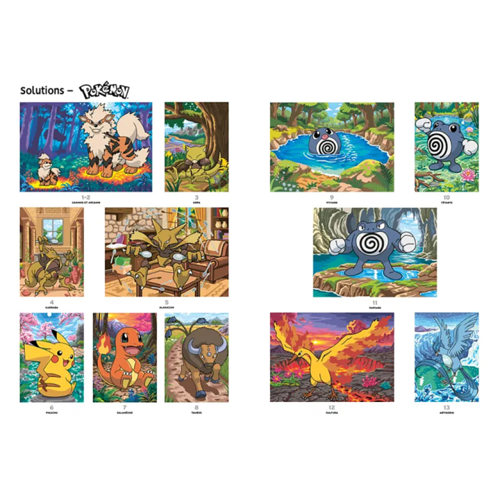 Coloriages Mystères Pokémon Tome 2 - Hachette - Rougier et Plé