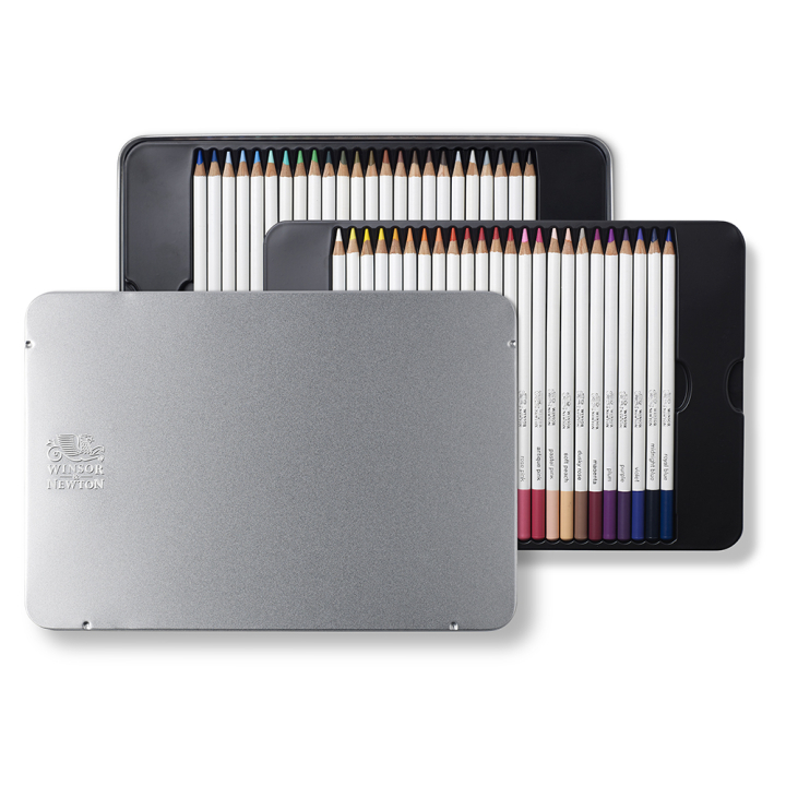 Crayon de couleur aquarellable Studio Collection 48 pcs - Winsor & Newton - Rougier et Plé