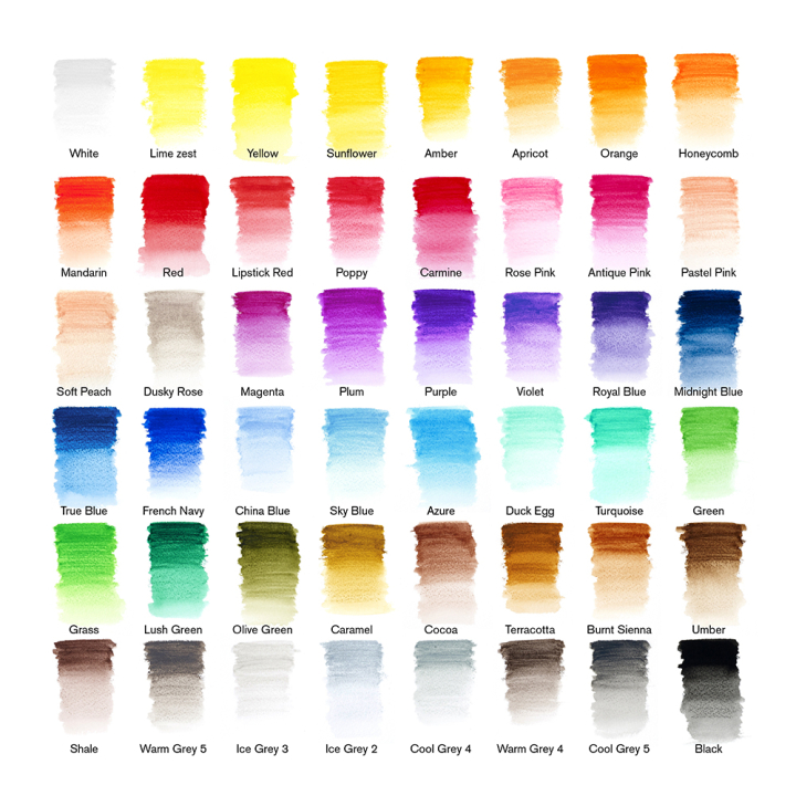 Crayon de couleur aquarellable Studio Collection 48 pcs - Winsor & Newton - Rougier et Plé