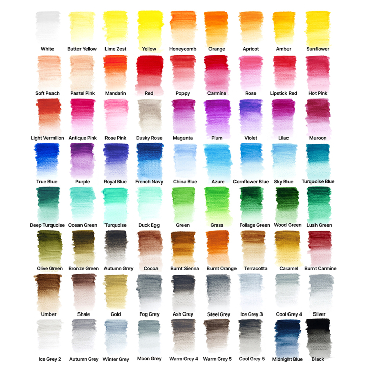 Crayons de couleur aquarellables Studio Collection 72 pcs - Winsor & Newton - Rougier et Plé