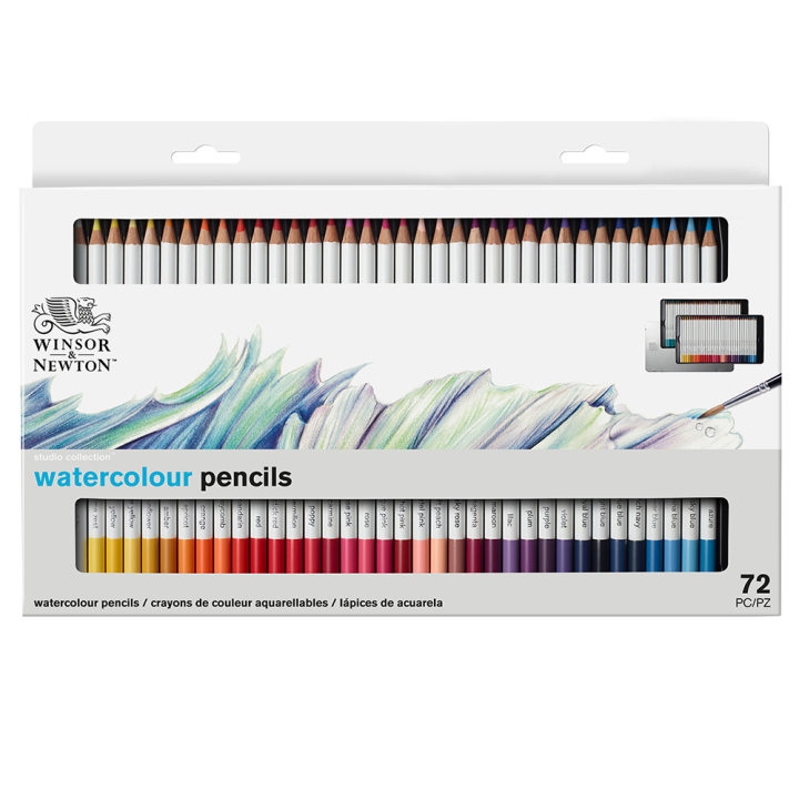 Crayons de couleur aquarellables Studio Collection 72 pcs - Winsor & Newton - Rougier et Plé