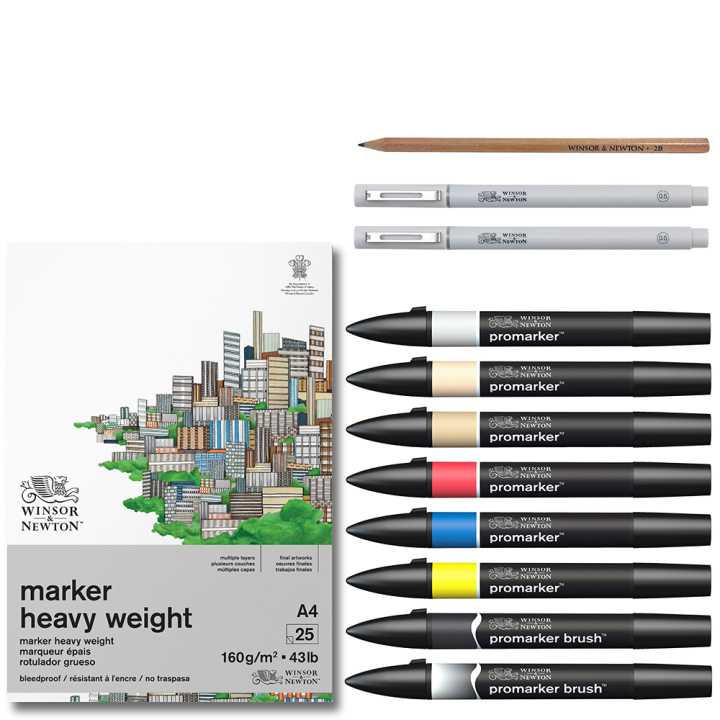 Coffret Mixed media Manga 12 pcs - Winsor & Newton - Rougier et Plé