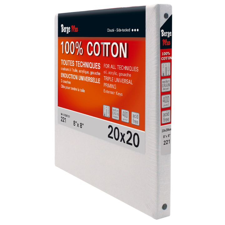 Châssis carré entoilé coton 400 g/m² - Berge Plus - Rougier et Plé