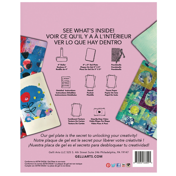 Kit Art journal - Gelli Arts - Rougier et Plé
