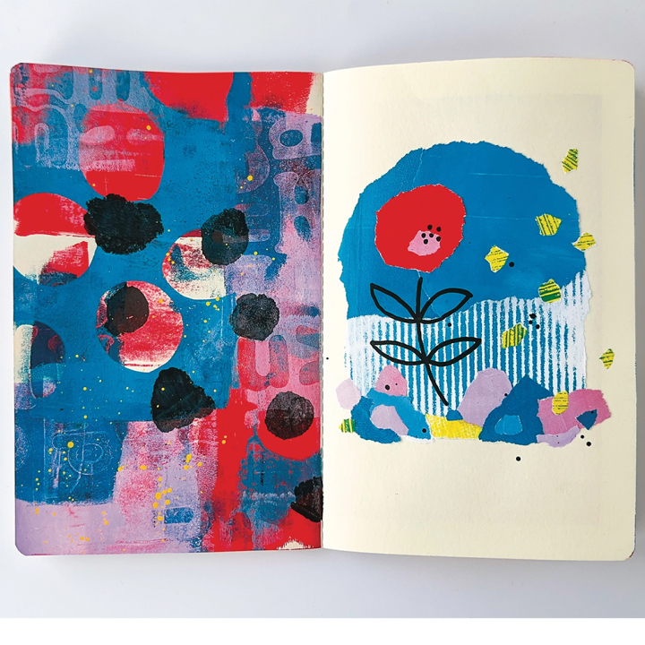 Kit Art journal - Gelli Arts - Rougier et Plé
