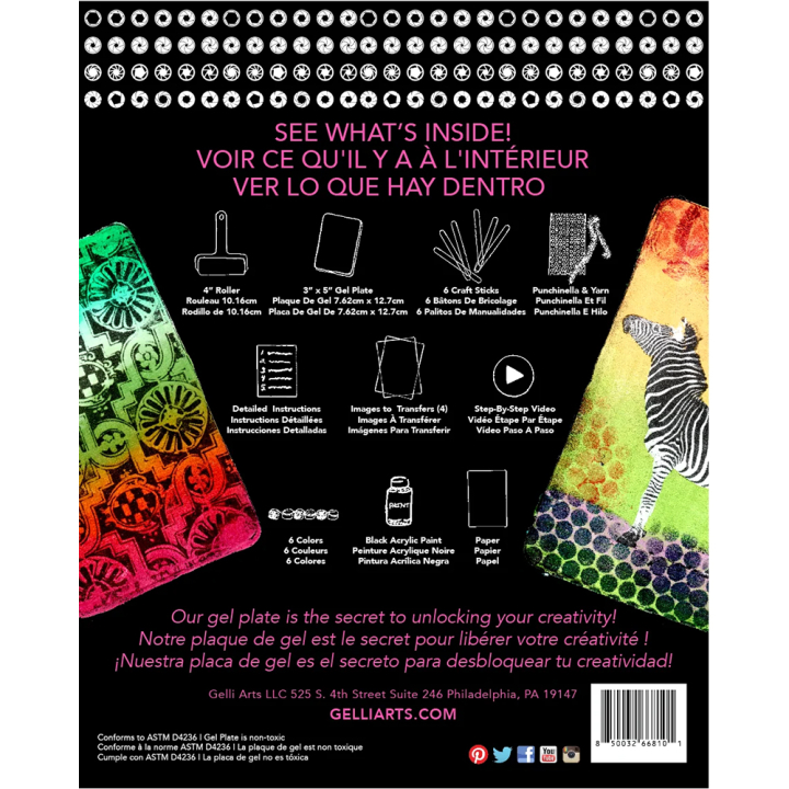 Kit de transfert d'images - Gelli Arts - Rougier et Plé