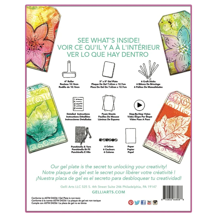 Kit DIY impression - Gelli Arts - Rougier et Plé