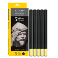 Fusain Bâton épais et rond Tendre 12 mm 5 pcs - Nitram - Rougier et Plé