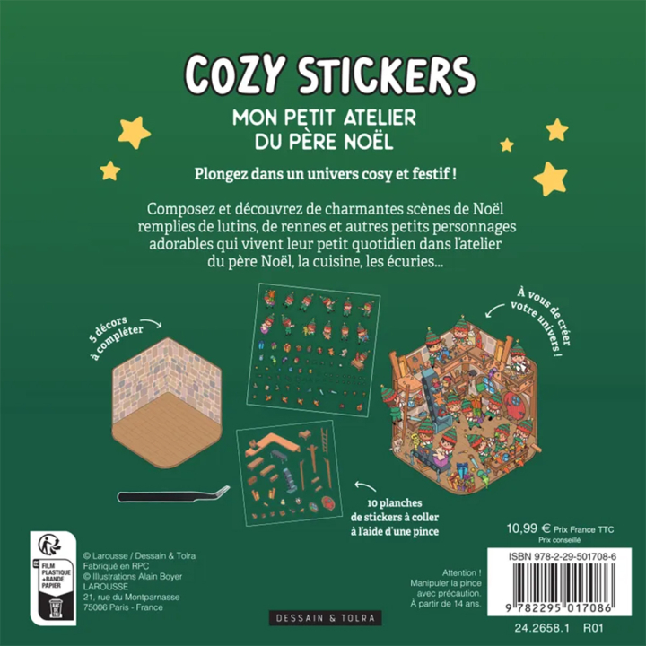 Cozy Stickers Mon petit atelier du père Noël - Dessain et Tolra - Rougier et Plé
