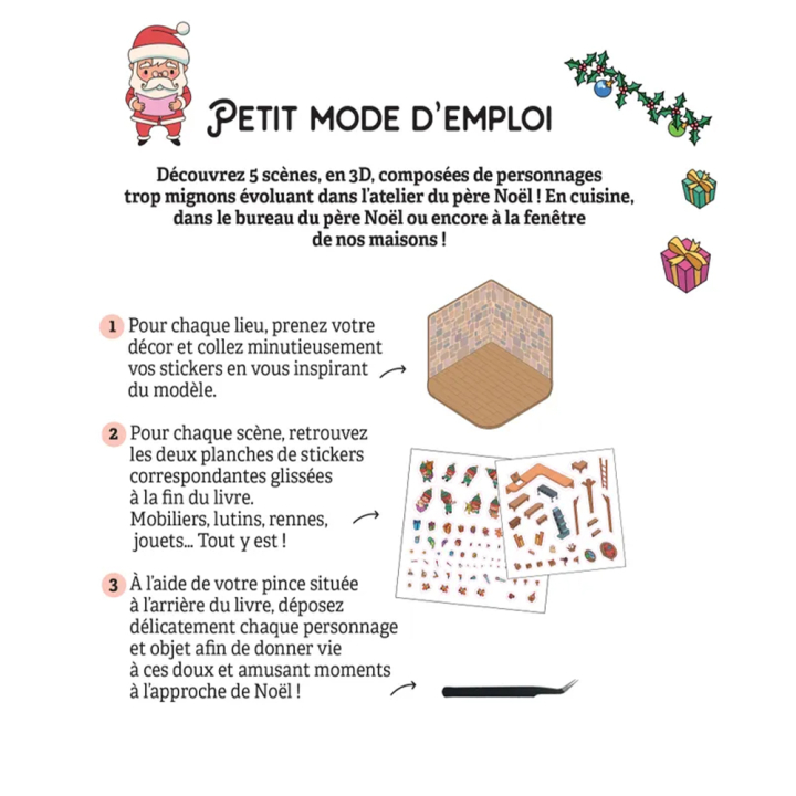 Cozy Stickers Mon petit atelier du père Noël - Dessain et Tolra - Rougier et Plé