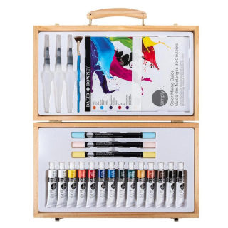 Aquarelle Simply Coffret en bois 38 pcs - Daler Rowney - Rougier et Plé