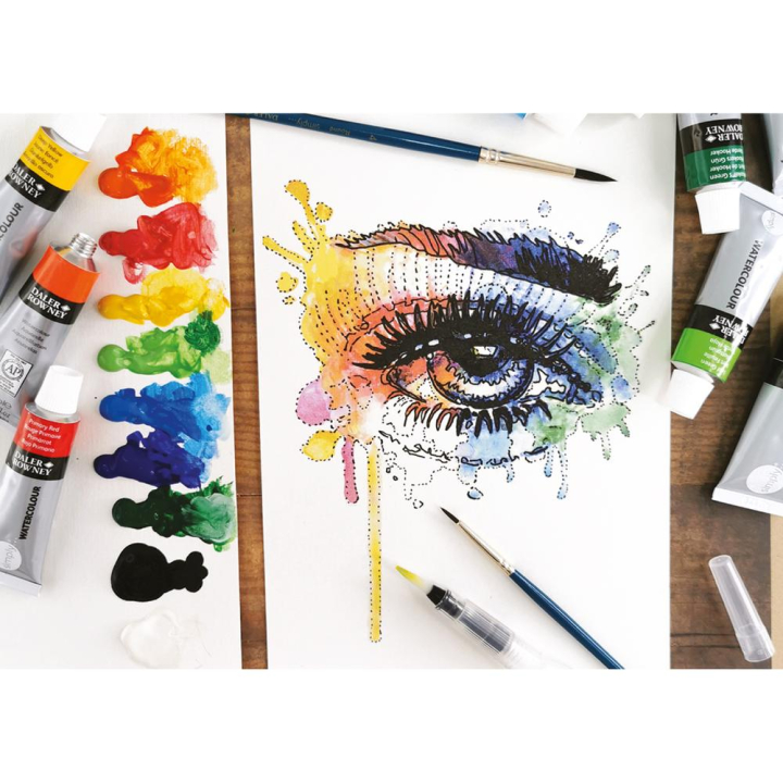 Aquarelle Simply Coffret en bois 38 pcs - Daler Rowney - Rougier et Plé
