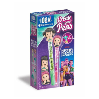 Crée tes stylos Kpop Demon Hunters 2 pcs - Clementoni - Rougier et Plé