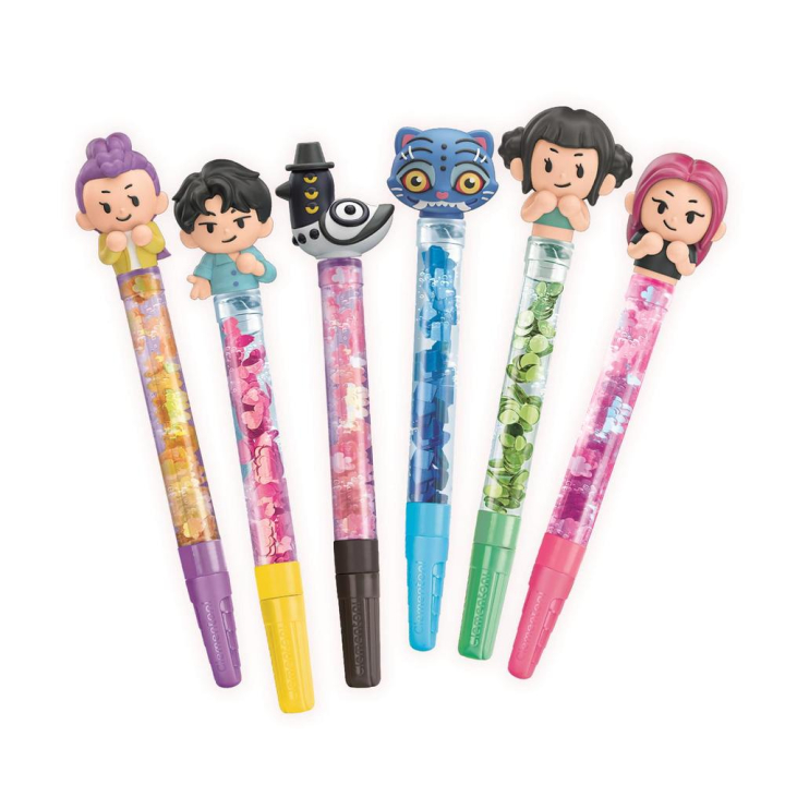 Crée tes stylos Kpop Demon Hunters 2 pcs - Clementoni - Rougier et Plé