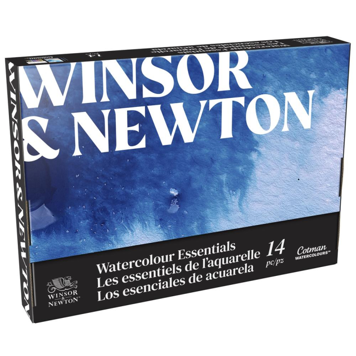 Coffret Cotman les essentiels de l'aquarelle 14 pcs - Winsor & Newton - Rougier et Plé