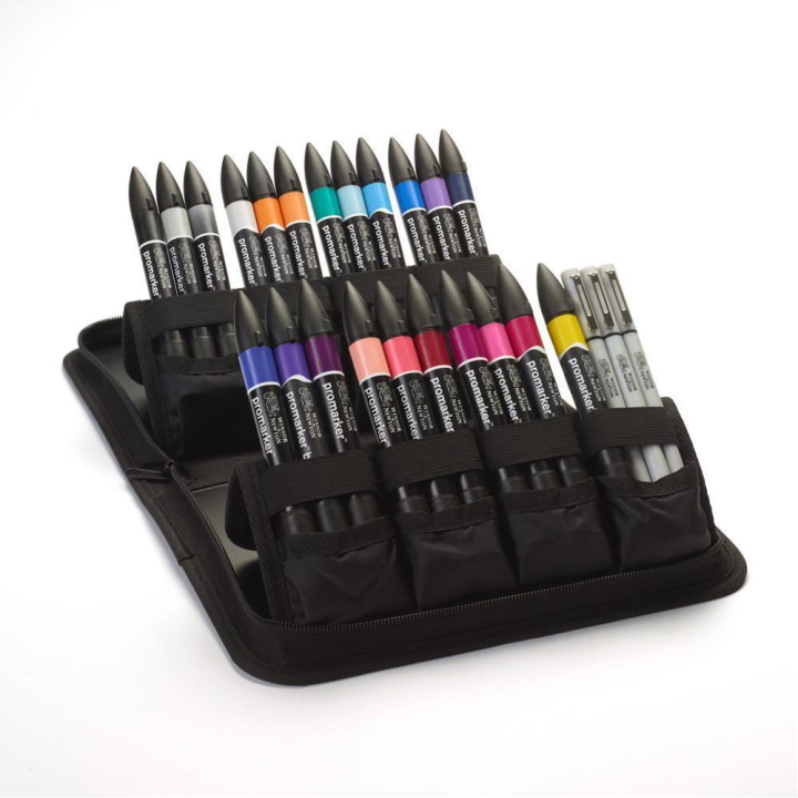 Trousse Promarker Lettrage moderne 26 pcs - Winsor & Newton - Rougier et Plé