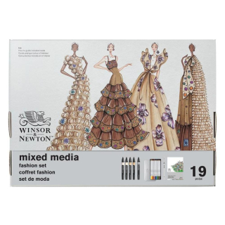 Coffret mixed media Fashion 19 pcs - Winsor & Newton - Rougier et Plé