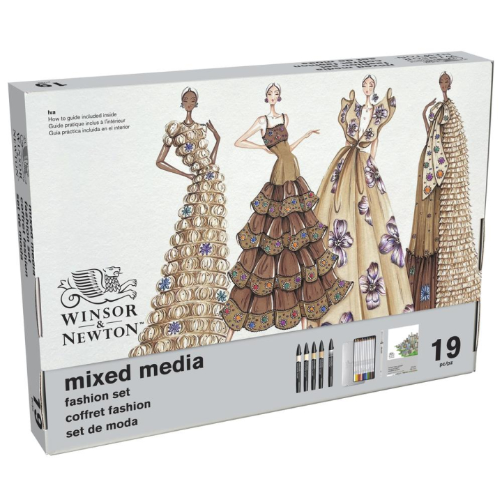 Coffret mixed media Fashion 19 pcs - Winsor & Newton - Rougier et Plé