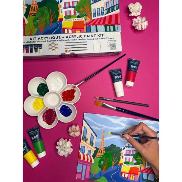 Kit acrylique fine Start! Paris mon amour - Lefranc Bourgeois - Rougier et Plé