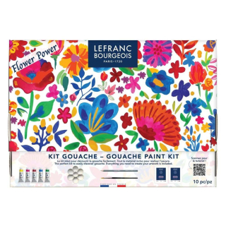 Kit Gouache Linel extra-fine Flower Power - Lefranc Bourgeois - Rougier et Plé