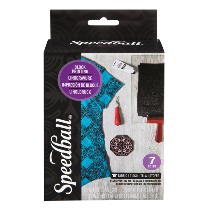 Set linogravure textile débutant 7 pcs - Speedball - Rougier et Plé
