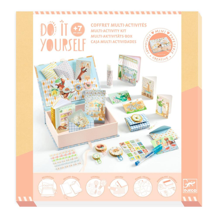 Coffret multi-activités DIY Papeterie La vie est douce - Djeco - Rougier et Plé