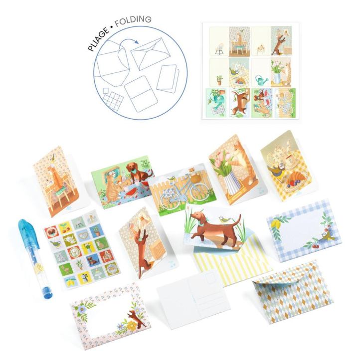 Coffret multi-activités DIY Papeterie La vie est douce - Djeco - Rougier et Plé