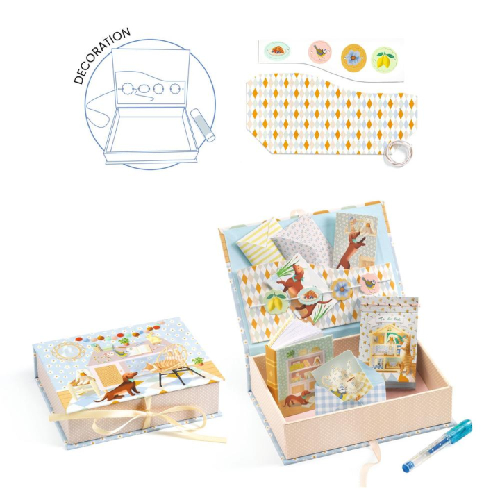 Coffret multi-activités DIY Papeterie La vie est douce - Djeco - Rougier et Plé
