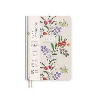 Carnet A5 couv. Rigide Ligné Papillon crème - Ohh Deer - Rougier et Plé