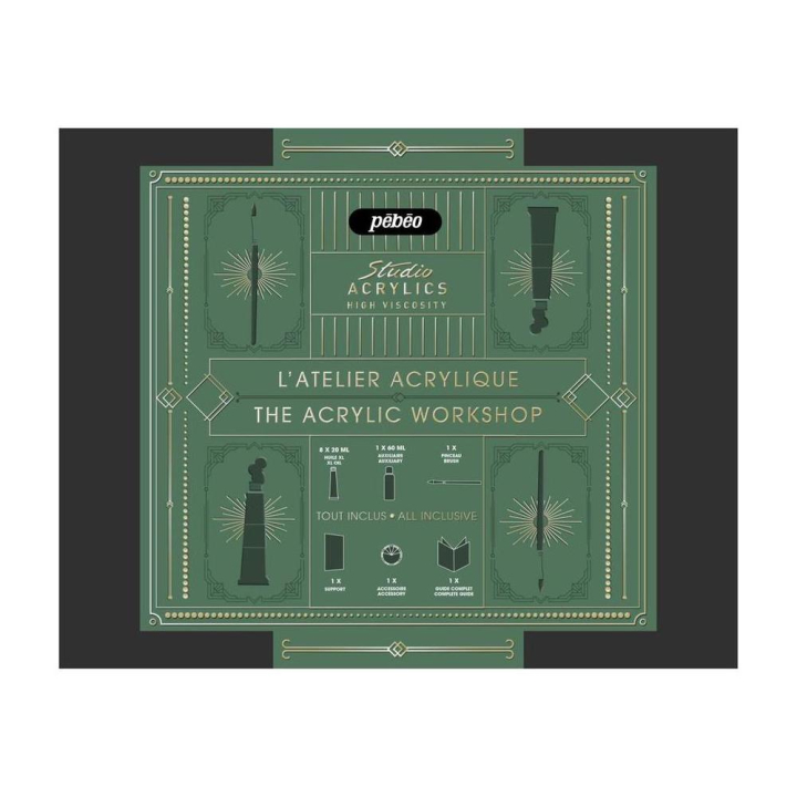 Coffret L'Atelier Acrylique 13 pcs - Pébéo - Rougier et Plé