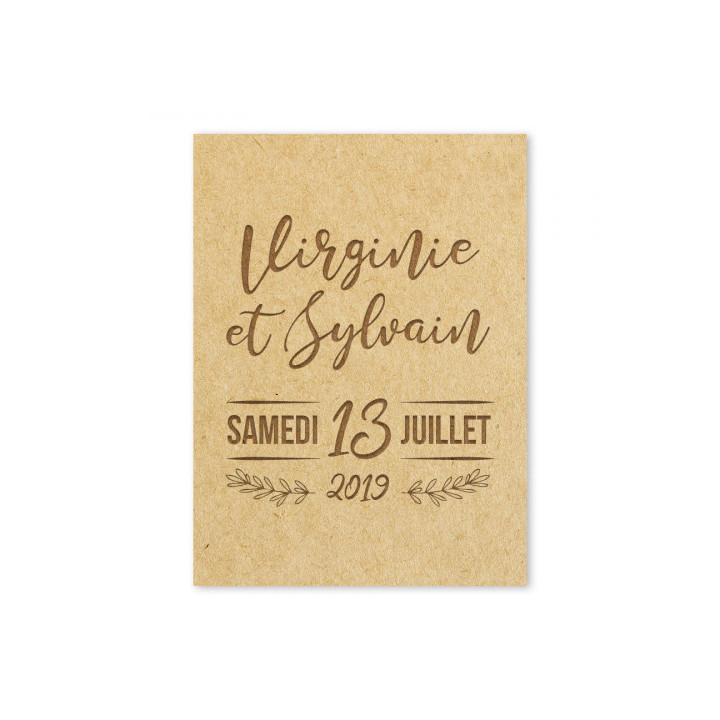 Panneau de bienvenue branches - Rougier et Plé