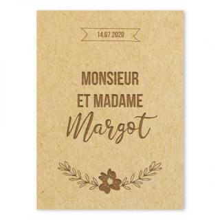 Panneau de bienvenue Monsieur et Madame - Rougier et Plé