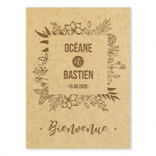 Panneau de bienvenue Floral - Rougier et Plé