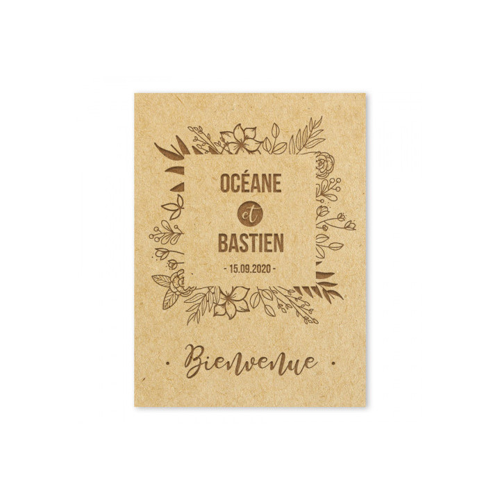 Panneau de bienvenue Floral - Rougier et Plé