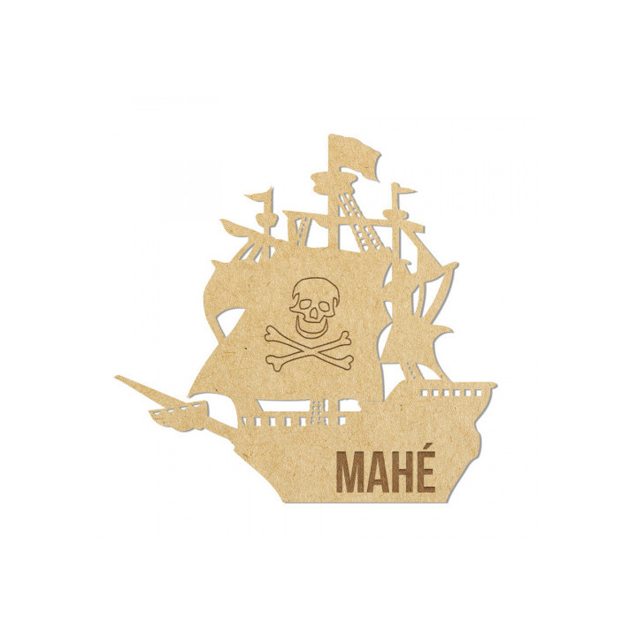 Décoration Bateau de pirate à personnaliser - Rougier et Plé