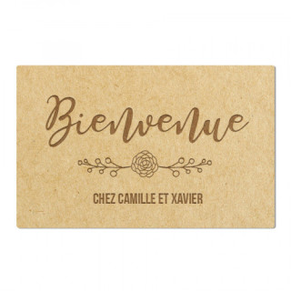 Pancarte de bienvenue florale à personnaliser - Rougier et Plé