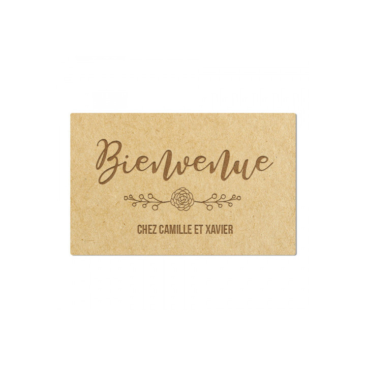 Pancarte de bienvenue florale à personnaliser - Rougier et Plé