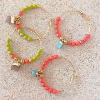 Boucles d'oreilles colorées Janelle