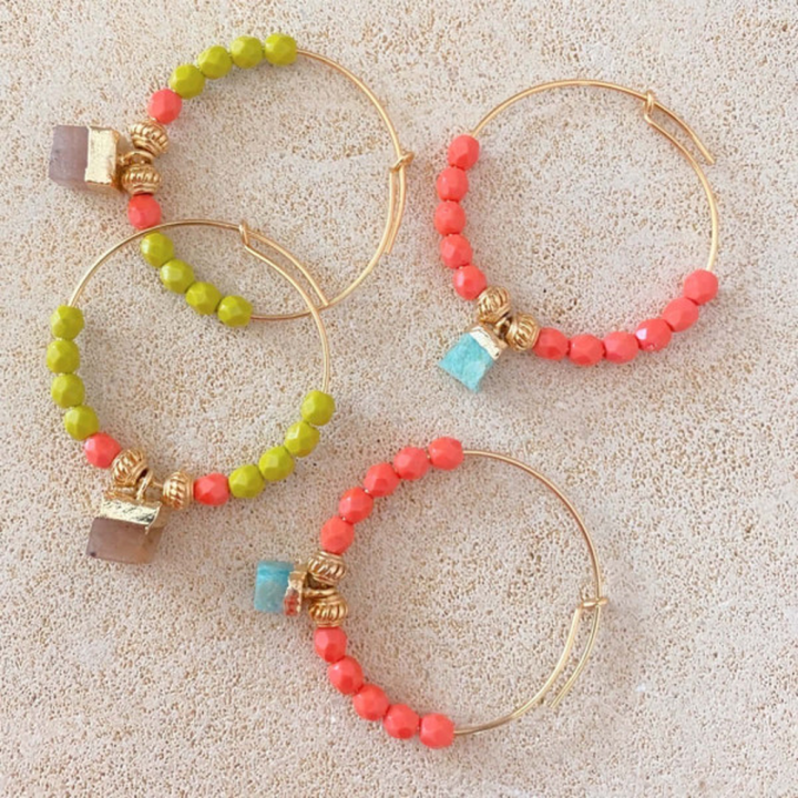 Boucles d'oreilles colorées Janelle