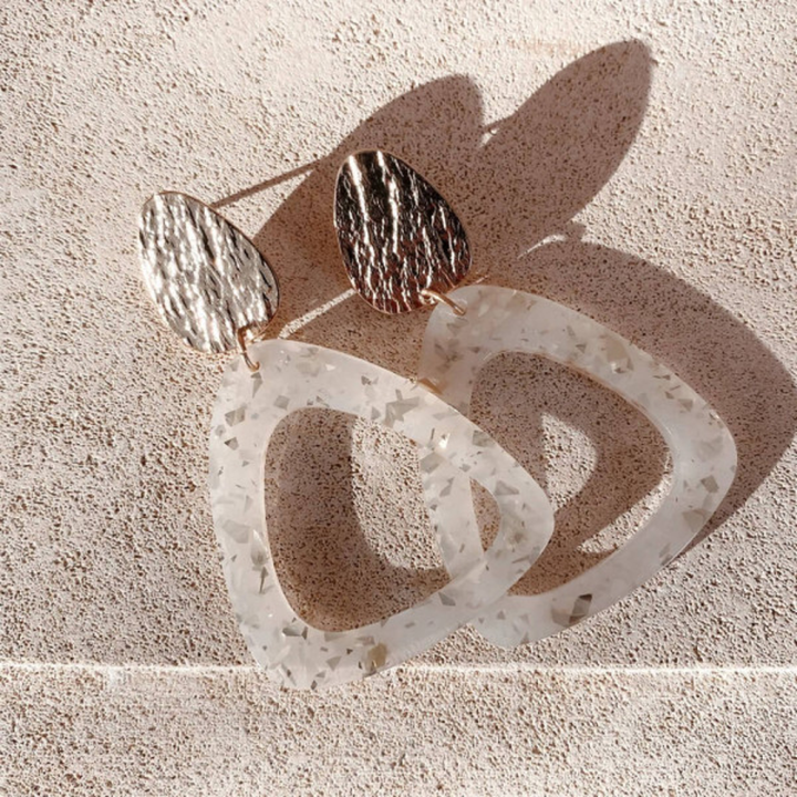 Boucles d'oreilles graphique Shine