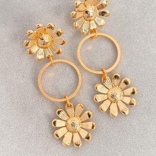 Boucles d'oreilles Fleuries