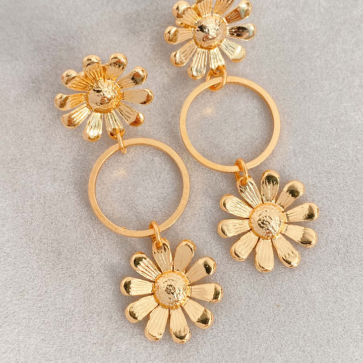 Boucles d'oreilles Fleuries