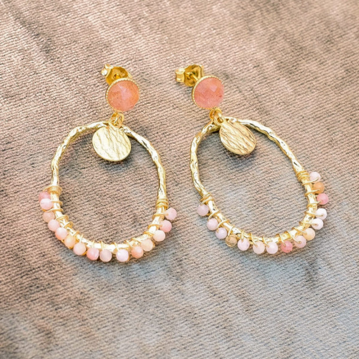 Boucles d'oreilles à perles Gwen