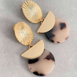 Boucles d'oreilles dorées Maryline