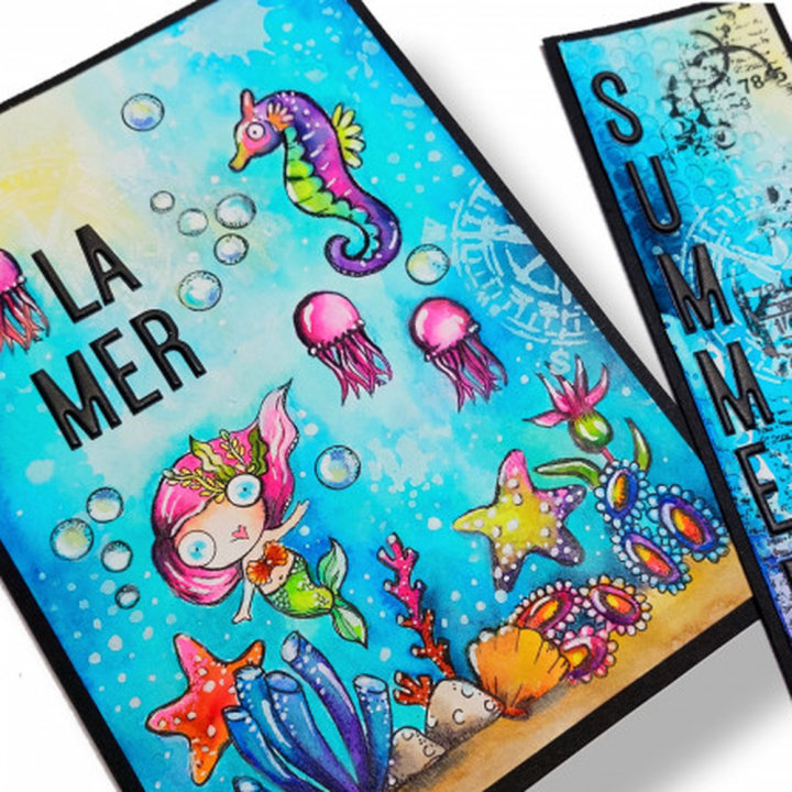 Page d'art journal et son marque-page assorti