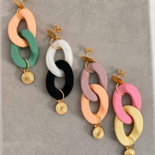 Boucles d'oreilles colorées Éclats Chroma