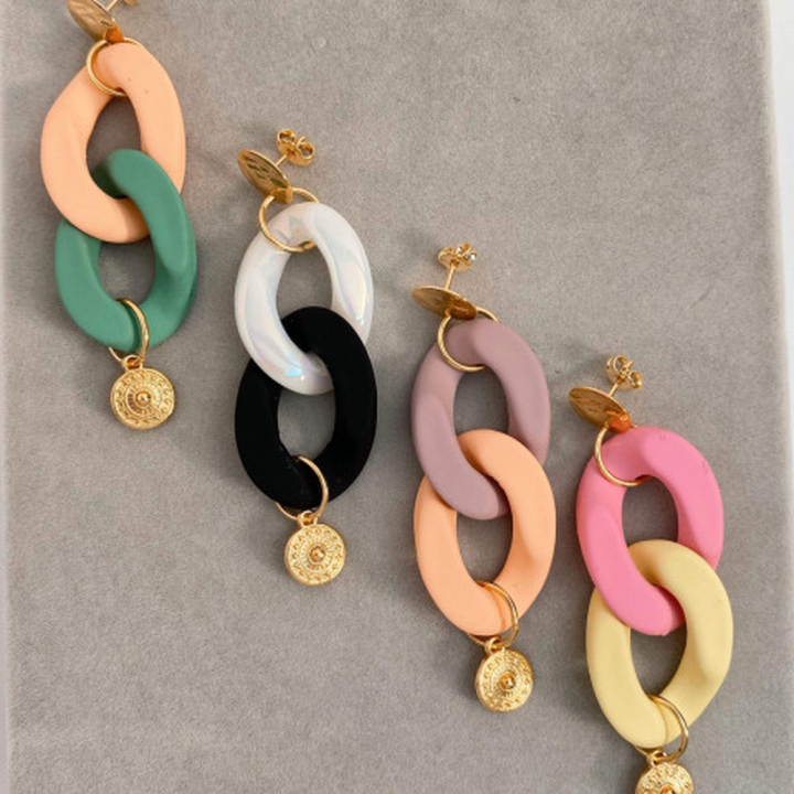 Boucles d'oreilles colorées Éclats Chroma