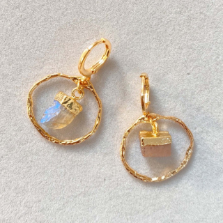 Boucles d'oreilles en pierres naturelles Clarisse